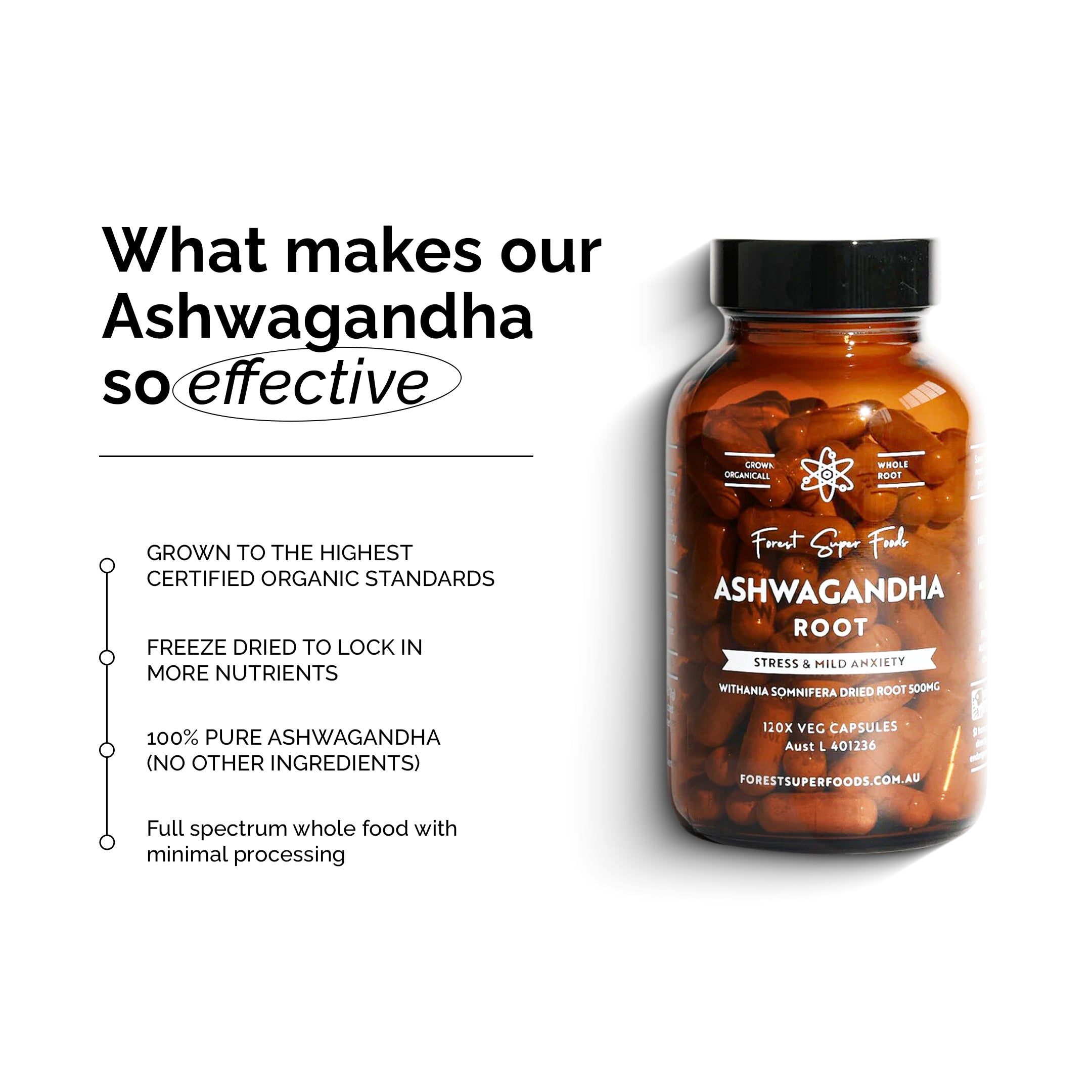 Pure Organic Ashwagandha Capsules