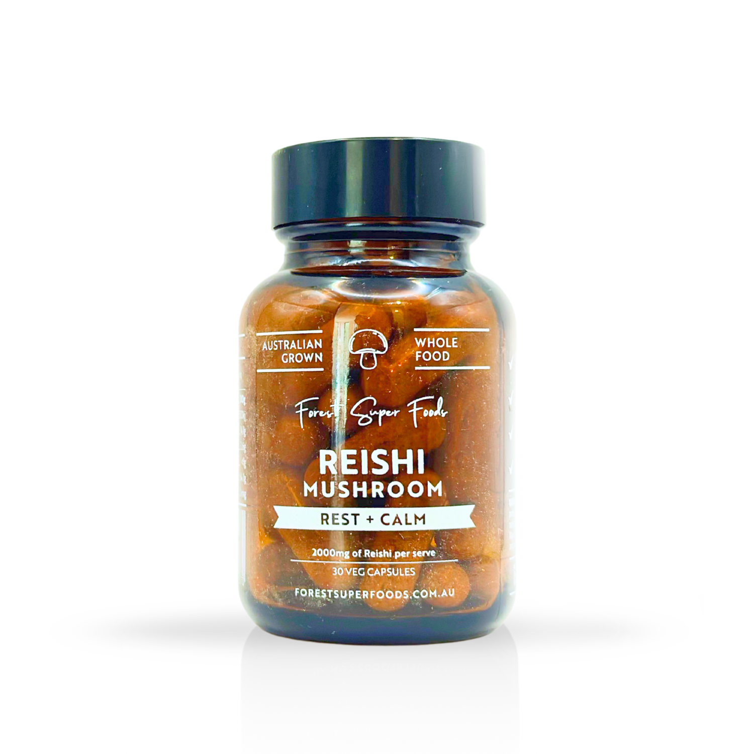 Mini Australian Grown Reishi Mushroom Capsules