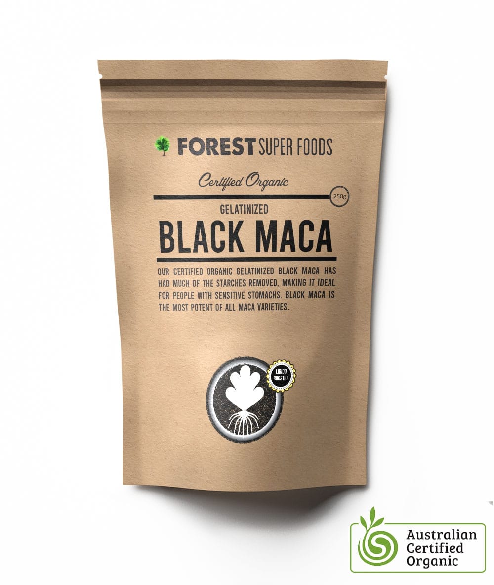 Gelatinized Black Maca Powder